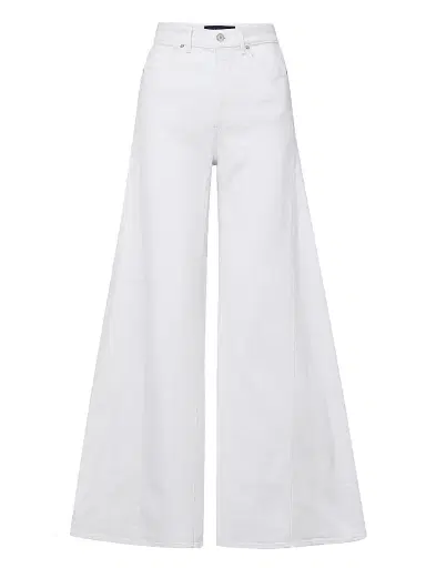 Veronica Beard Women's Vicki Spliced Extra Wide-Leg Jeans | Thumbnail 1 Veronica Beard Women's Vicki Spliced Extra Wide-Leg Jeans | Thumbnail 1