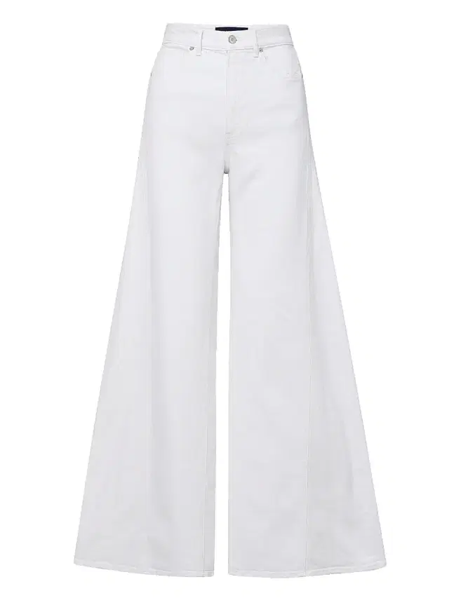 Veronica Beard Women's Vicki Spliced Extra Wide-Leg Jeans - White