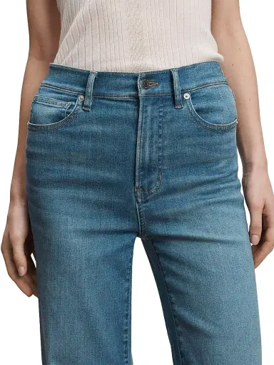 Veronica Beard Women's Joplin High-Rise Wide Flare Jeans - Pool Party - Size 31 | Thumbnail 6