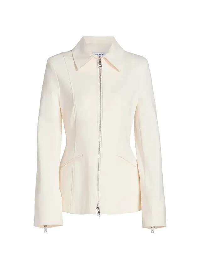 Veronica Beard Women's Willis Two-Way Zip Jacket - Dove