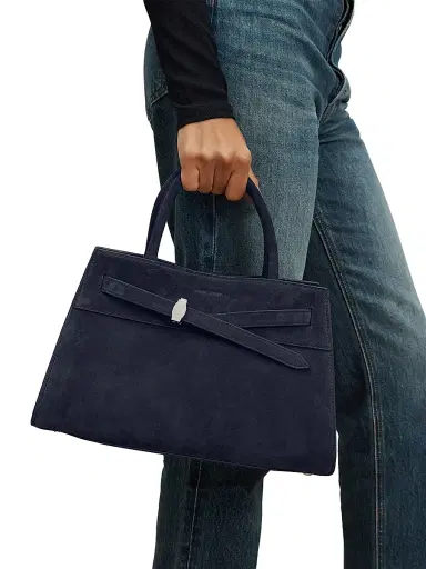Veronica Beard Women's Dash Suede Top Handle Bag | Thumbnail 2