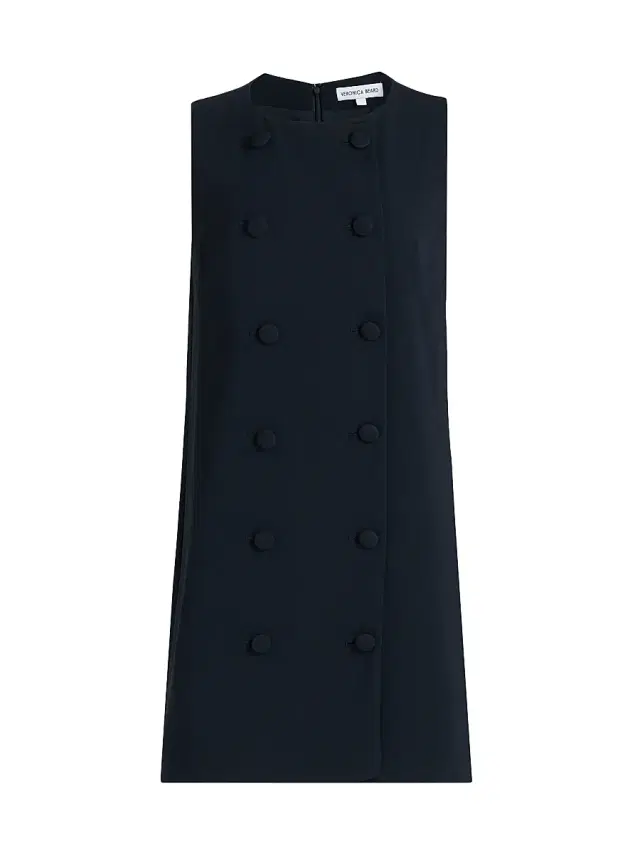 Veronica Beard Women's Alayah Double-Breasted Shift Minidress - Navy