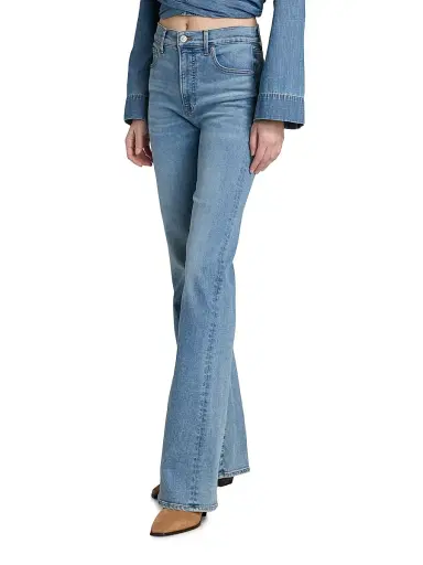 Veronica Beard Women's Crosbie High-Rise Wide-Leg Jeans | Thumbnail 4 Veronica Beard Women's Crosbie High-Rise Wide-Leg Jeans | Thumbnail 4