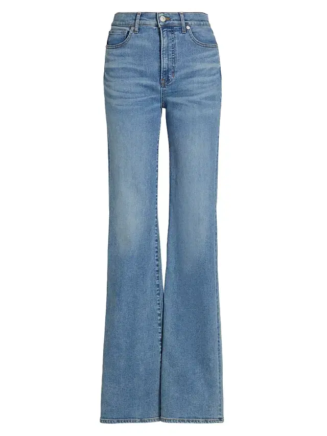 Veronica Beard Women's Crosbie High-Rise Wide-Leg Jeans - Rebel Stone