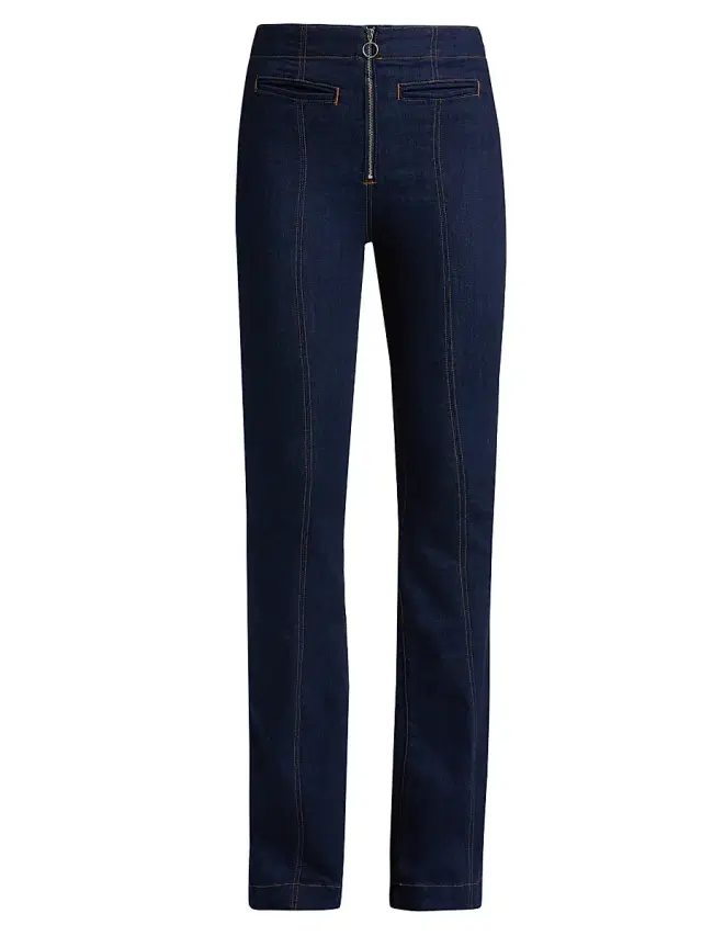 Veronica Beard Women's Beverly High-Rise Skinny-Leg Flare Jeans - Indigo Rinse