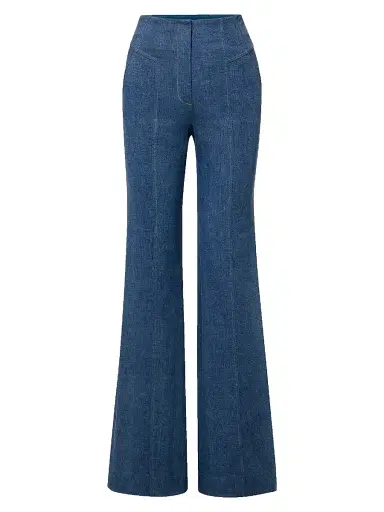 Veronica Beard Women's Frenkle Cotton-Blend Bootcut Pants | Thumbnail 1