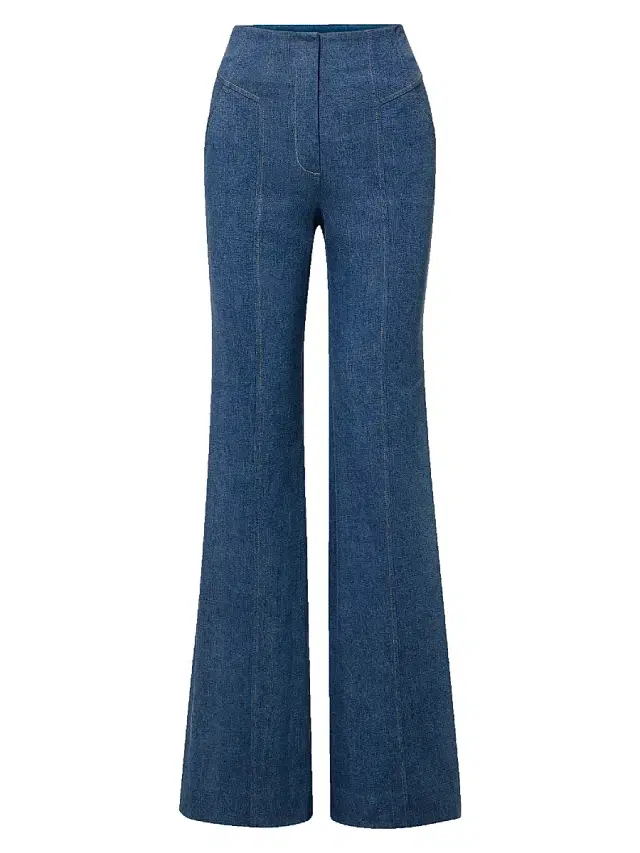 Veronica Beard Women's Frenkle Cotton-Blend Bootcut Pants - Cosmo
