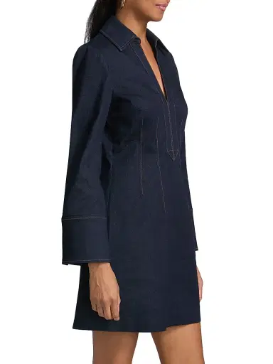 Veronica Beard Women's Raymond Denim Minidress - Midnight Wash | Thumbnail 4