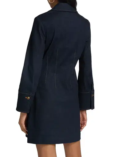 Veronica Beard Women's Raymond Denim Minidress - Midnight Wash | Thumbnail 5