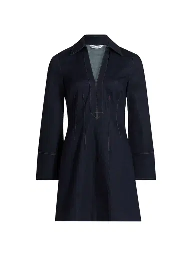 Veronica Beard Women's Raymond Denim Minidress - Midnight Wash | Thumbnail 1
