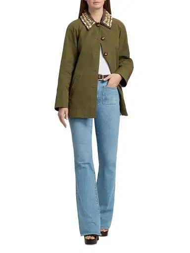 Veronica Beard Women's Beverly High-Rise Skinny Flare Jeans | Thumbnail 2 Veronica Beard Women's Beverly High-Rise Skinny Flare Jeans | Thumbnail 2