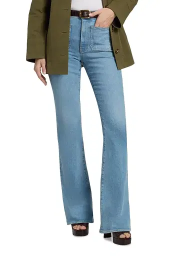 Veronica Beard Women's Beverly High-Rise Skinny Flare Jeans | Thumbnail 3 Veronica Beard Women's Beverly High-Rise Skinny Flare Jeans | Thumbnail 3