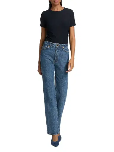 Veronica Beard Women's Remus Slub T-Shirt | Thumbnail 2