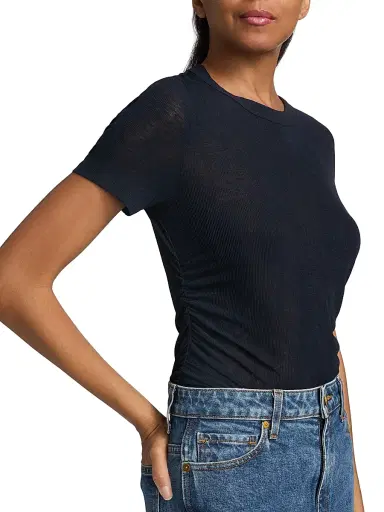 Veronica Beard Women's Remus Slub T-Shirt | Thumbnail 6