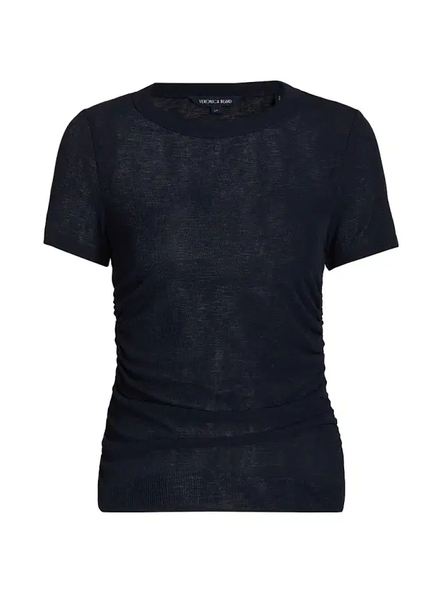 Veronica Beard Women's Remus Slub T-Shirt - Navy