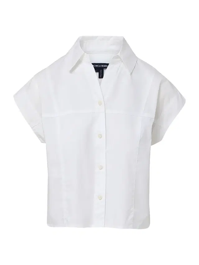 Veronica Beard Women's Nestor Cap-Sleeve Shirt - White