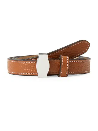 Veronica Beard Women's Dash Leather Belt - Hazelwood | Thumbnail 1 Veronica Beard Women's Dash Leather Belt - Hazelwood | Thumbnail 1