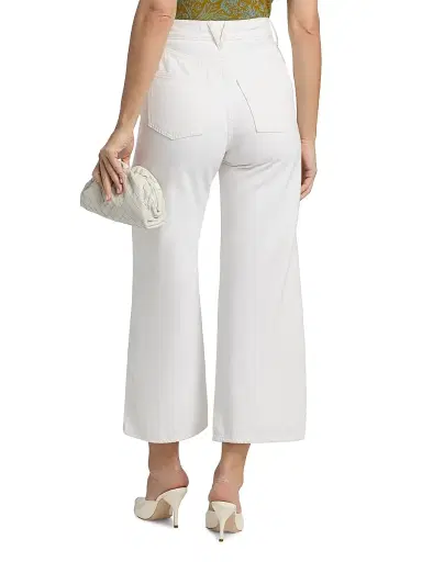 Veronica Beard Women's Taylor Stretch Cotton-Blend Wide-Leg Crop Jeans | Thumbnail 5