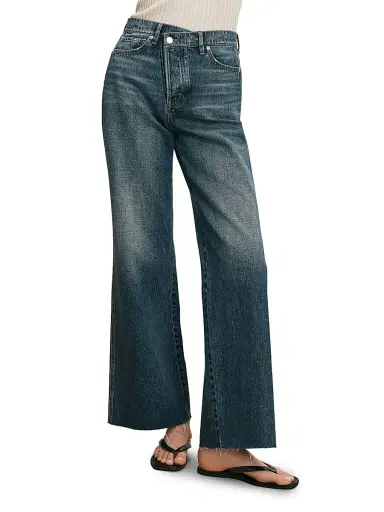 Veronica Beard Women's Taylor High-Rise Wide-Leg Jeans | Thumbnail 3 Veronica Beard Women's Taylor High-Rise Wide-Leg Jeans | Thumbnail 3