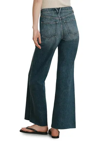 Veronica Beard Women's Taylor High-Rise Wide-Leg Jeans | Thumbnail 5 Veronica Beard Women's Taylor High-Rise Wide-Leg Jeans | Thumbnail 5