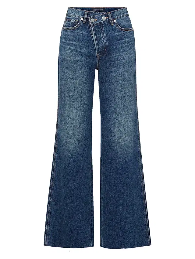 Veronica Beard Women's Taylor High-Rise Wide-Leg Jeans - City Lights