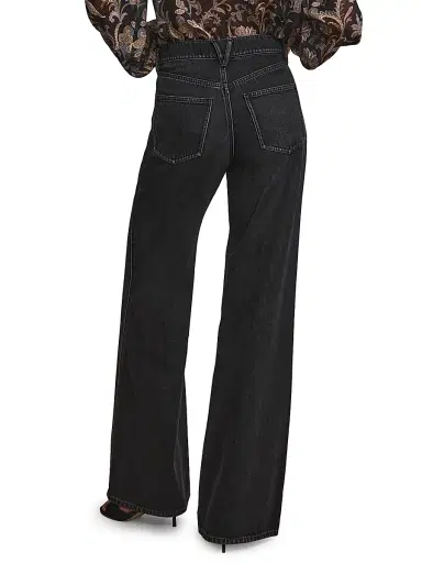 Veronica Beard Women's Kasey Mid-Rise Wide-Leg Jeans | Thumbnail 5