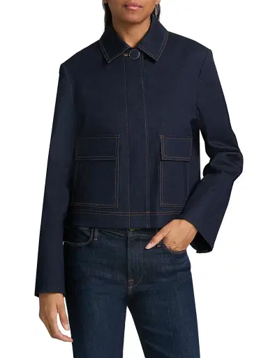 Veronica Beard Women's Barrington Denim Embellished Jacket - Midnight Wash | Thumbnail 6