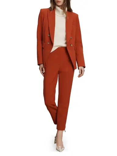 Veronica Beard Women's Stila Straight-Leg High-Waisted Pants | Thumbnail 2 Veronica Beard Women's Stila Straight-Leg High-Waisted Pants | Thumbnail 2