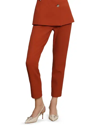 Veronica Beard Women's Stila Straight-Leg High-Waisted Pants | Thumbnail 6 Veronica Beard Women's Stila Straight-Leg High-Waisted Pants | Thumbnail 6