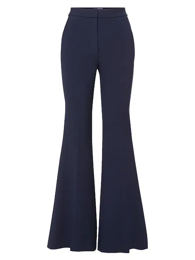 Veronica Beard Women's Arden High-Rise Bootcut Pants - Navy