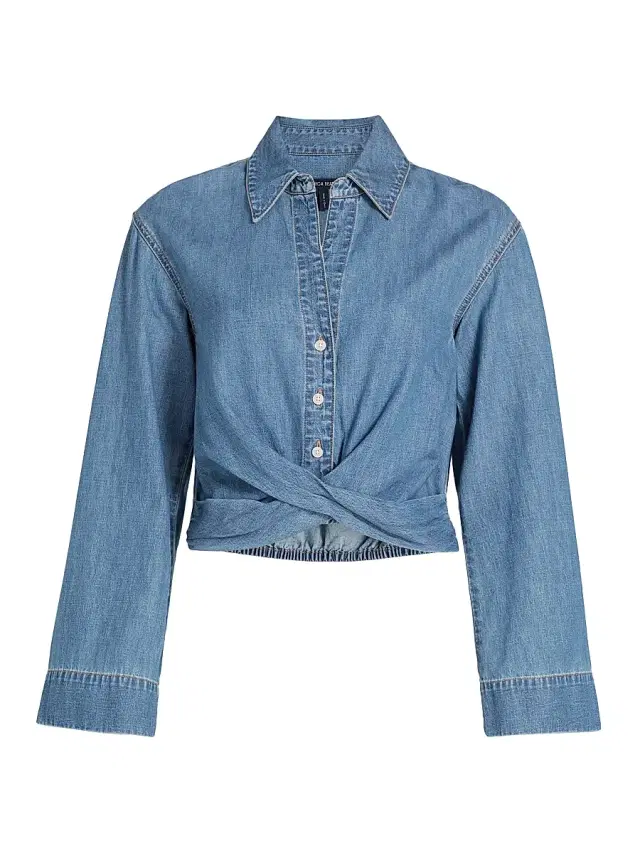 Veronica Beard Women's Timothy Denim Shirt - Ripple Haze