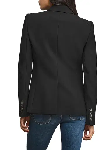 Veronica Beard Women's Miller Peak-Lapel Blazer - Black - Size 2 | Thumbnail 4