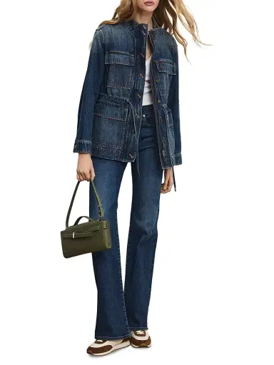 Veronica Beard Women's Truman Denim Anorak Jacket | Thumbnail 2 Veronica Beard Women's Truman Denim Anorak Jacket | Thumbnail 2
