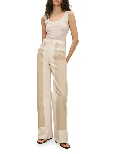 Veronica Beard Women's Taylor High-Rise Wide-Leg Jeans | Thumbnail 2
