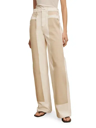Veronica Beard Women's Taylor High-Rise Wide-Leg Jeans | Thumbnail 3