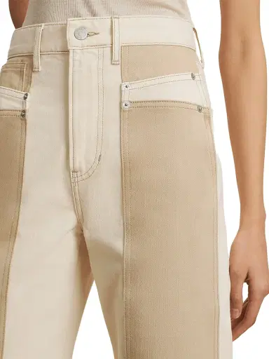 Veronica Beard Women's Taylor High-Rise Wide-Leg Jeans | Thumbnail 6