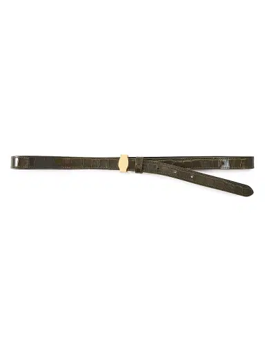 Veronica Beard Women's Dash Croc-Embossed Leather Belt | Thumbnail 1