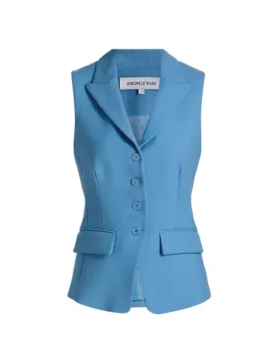 Veronica Beard Women's Benny Peak-Lapel Vest | Thumbnail 1 Veronica Beard Women's Benny Peak-Lapel Vest | Thumbnail 1