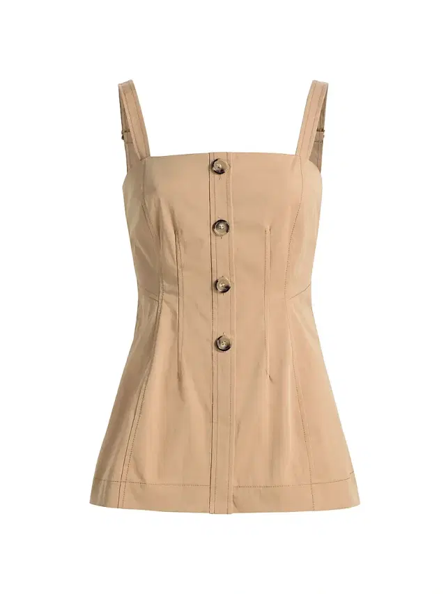 Veronica Beard Women's Kariselle A-Line Top - Khaki