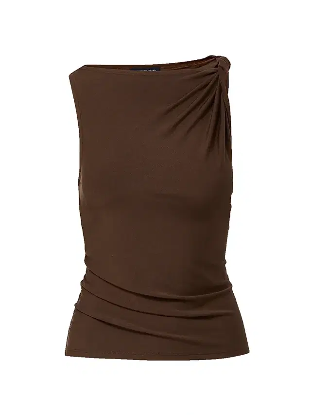 Veronica Beard Women's Otessa Gathered Top - Dark Mocha