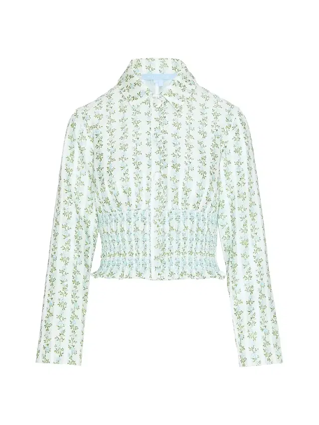Hill House Home Women's The Hunter Jacket - Brocade Vine Stripe