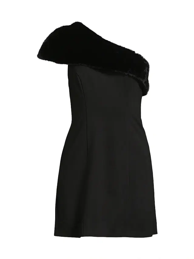 Hutch Women's Brynn One-Shoulder Sheath Minidress - Black