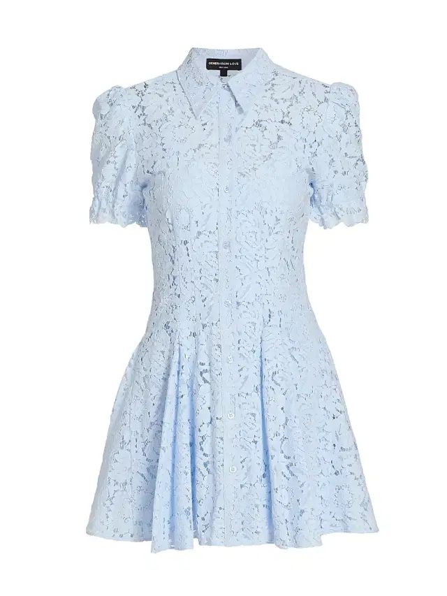 Generation Love Women's Swanetta Lace Minidress - Light Blue