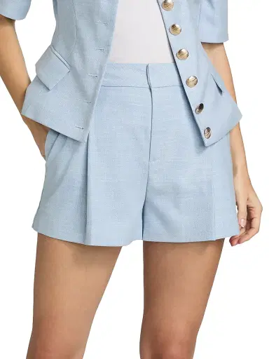 Generation Love Women's Sena Chambray Suiting Shorts | Thumbnail 3