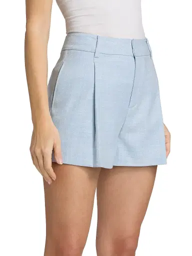 Generation Love Women's Sena Chambray Suiting Shorts | Thumbnail 4