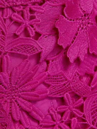 Generation Love Women's Bondi Guipure Lace Jacket - Hibiscus | Thumbnail 7