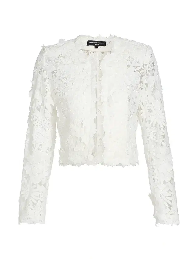 Generation Love Women's Myra 3D Butterfly Lace Jacket - White