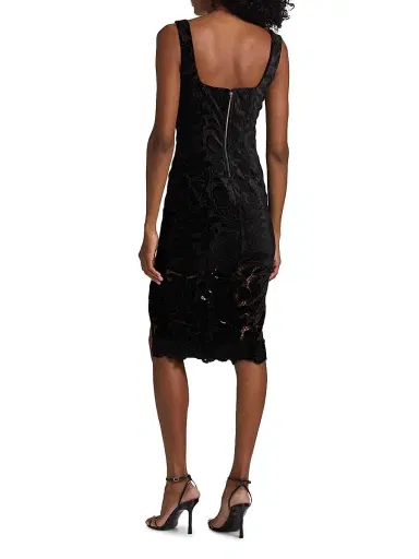 Generation Love Women's Glinda Velvet Lace Knee-Length Dress | Thumbnail 5