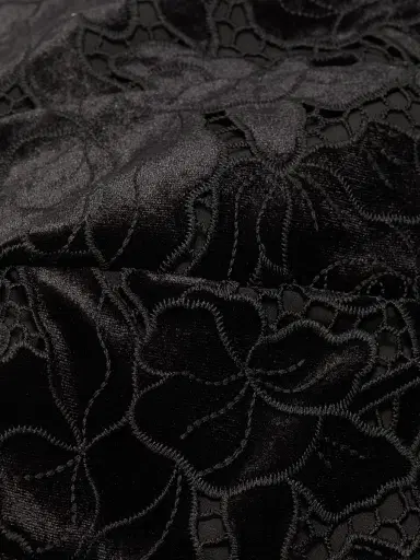 Generation Love Women's Glinda Velvet Lace Knee-Length Dress | Thumbnail 7