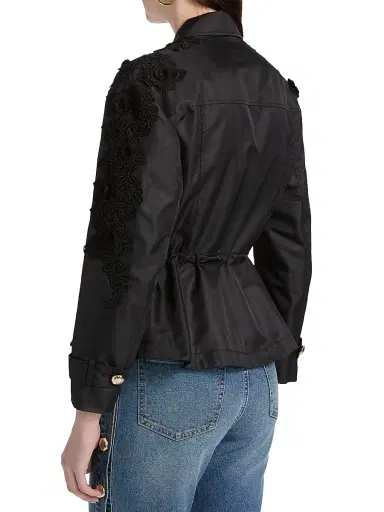Generation Love Women's Janice Lace-Appliqued Utility Jacket | Thumbnail 5 Generation Love Women's Janice Lace-Appliqued Utility Jacket | Thumbnail 5